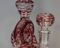 Crimson Vortex Water Bong