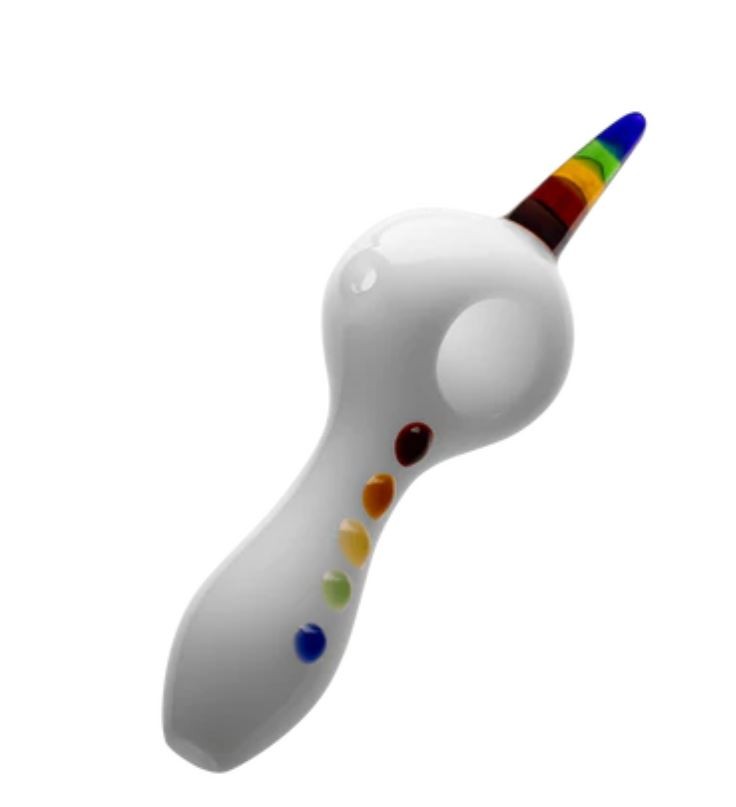Goody Glass Unicorn Novelty Glass Hand Pipe