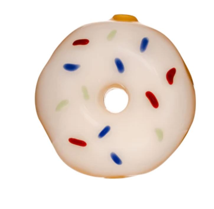 Goody Glass Donut Novelty Glass Hand Pipe