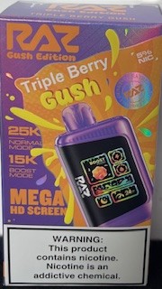 raz tripple berry gush 25k