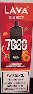 Lava Big Boy  7000  strawberry watermelon peach