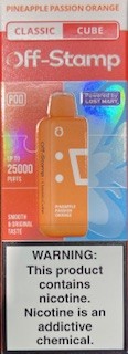off stamp pineapple passion orange pod