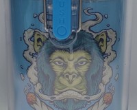 Magnified View LED Light Herb Jar + Grinder (Blue)