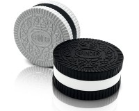 White Oreo Cookie Grinder (White Cookie, Black Center)